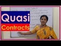 "Quasi Contracts & It's Features" - The Most Important Topic Law Subject By Dr.Devika Bhatnagar