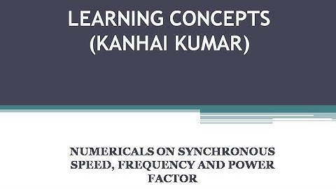 Numericals on Three phase induction motor | Numerical problem on Slip, synchronous speed & frequency