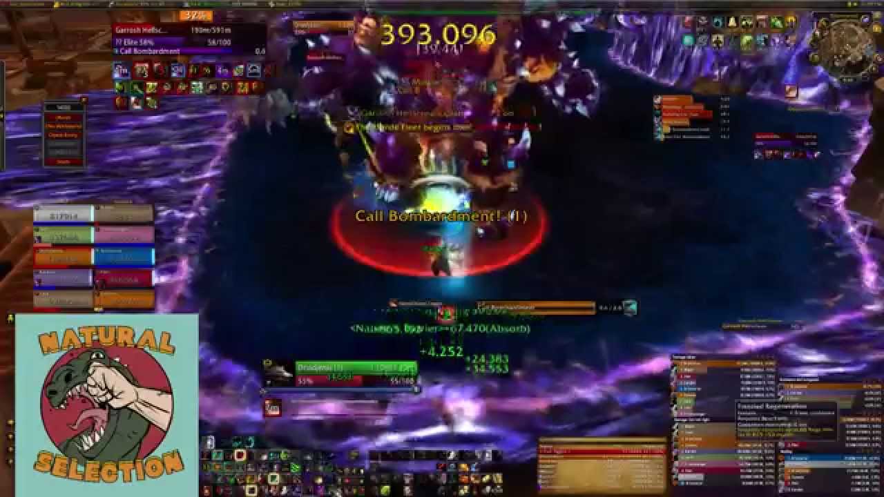 Heroic Garrosh 10M Druid tank PoV Solo-tank