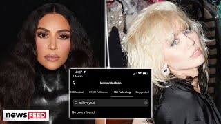 Kim Kardashian UNFOLLOWS Miley Cyrus Over Pete Davidson?!