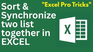 How to Match and Sort Two Lists Side-by-Side in Excel