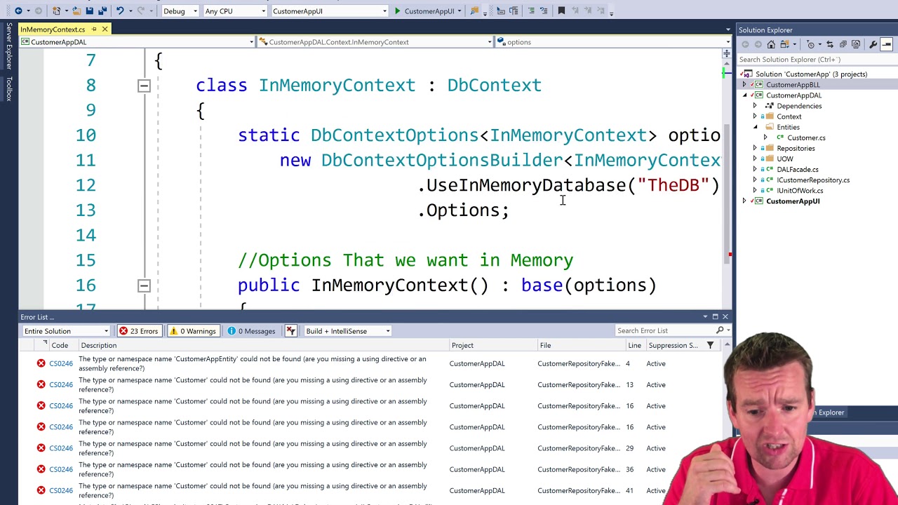 C# Architecture and more with NET Core | S2P60 | Fixing the DAL and ...