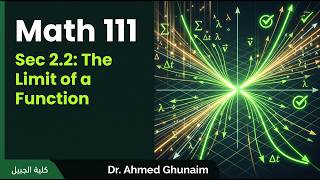 Sec 2.2: The Limit of a Function (Math111 - كلية الجبيل)