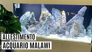 ALLESTIMENTO da zero ACQUARIO MALAWI da 330 litri! 💦