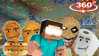 All Gegagedigedagedago vs HEROBRINE But it's 360 degree video