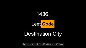 1436. Destination City [LeetCode]