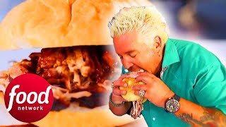 Guy Fieri Tries The MOST UNUSUAL Burgers!! | Diners, Drive Ins & Dives