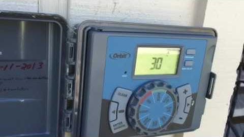 How do use the orbit sprinkler timer budget feature