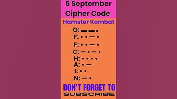 5 September daily Cipher Code hamster kombat- what is today daily cipher  #ciphercode #hamsterkombat
