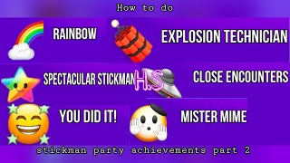 How to do all the achievements in stickman party part 2! | H.S screenshot 3