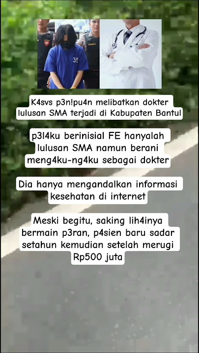 ng4ku dokter, p4sien rvgi 500 juta