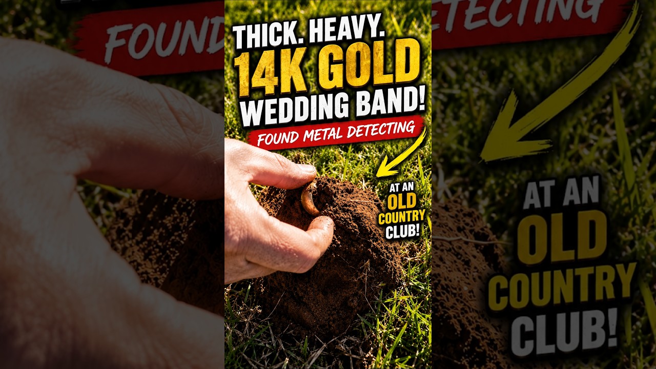 Thick Heavy 14k Gold Band Found at a 1918 Country Club!