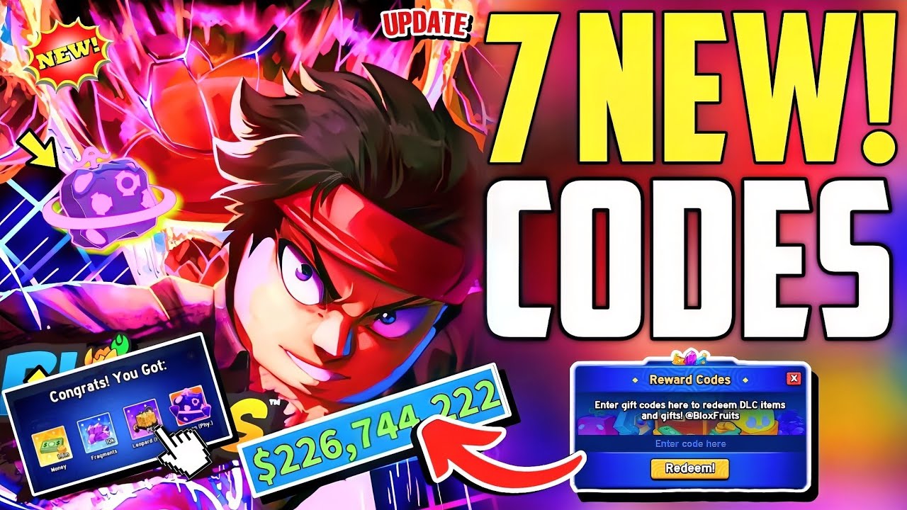 ⚠️[UPD]!⚡CODES⚠️BLOX FRUITS ROBLOX CODES 2025 - WORKING CODES FOR BLOX ...