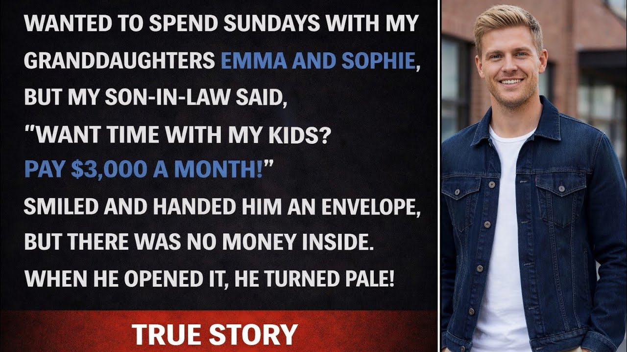 My Son-in-Law Demanded $3,000 a Month to See My Grandkids — So I Handed Him an Envelope