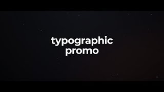 After Effects Template: Stomp Typography