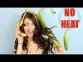 Fast HEATLESS curls with a Banana!?