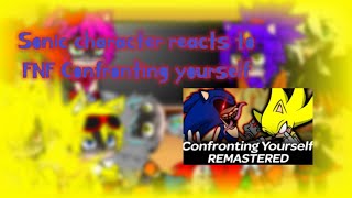 Sonic character reacts to FNF confronting yourself (Remastered)