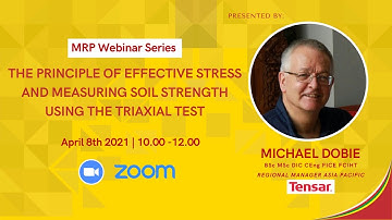 MRP Webinar Series 3: Effective Stress, Soil Strength & Triaxial Test