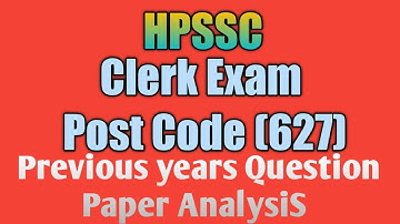 Hp Hpssc Clerk Post Code (627) || Questions Paper AnalysiS || For All Humirpur Board Exams || ByRaj
