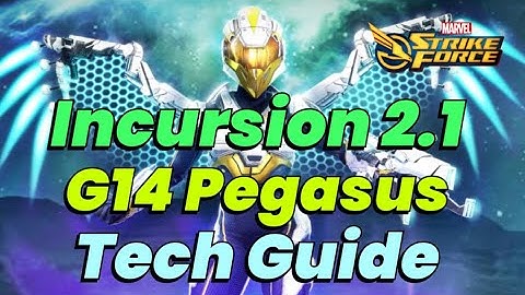 INCURSION 2.1 TECH RAID GUIDE: G14 PEGASUS VALUE TEAM! SAVE YOUR GOLD & T4 | MARVEL Strike Force