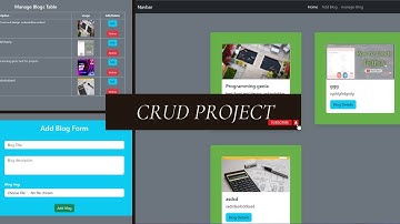 CRUD Project Overview | PHP Laravel CRUD Project with MySQL Database