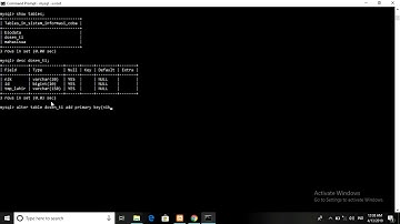 cara menambahkan primary key ditabel CMD XAMPP Database #fungsi Alter4
