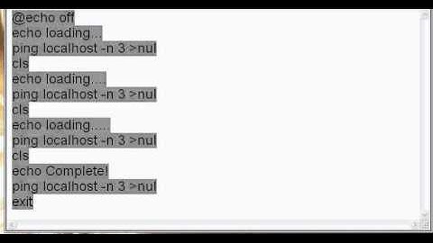 How to make an loading animation batch file