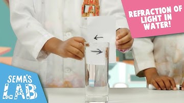 Refraction Of Light In Water | Science Experiments for Kids | Sema