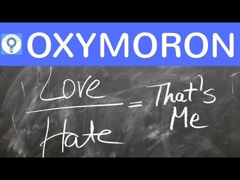 Video: Sind Oxymoron und Gegenüberstellung?