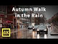 Autumn Walking Tour in the Rain, Berlin - Neukölln, Germany. 60FPS 4K