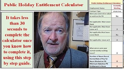 How to Calculate Public Holiday Entitlement