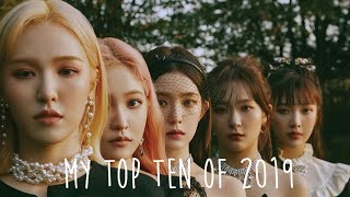 my top ten songs from 2019 (title tracks and bsides)