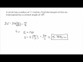 Arc Length and Area of a Sector Quiz