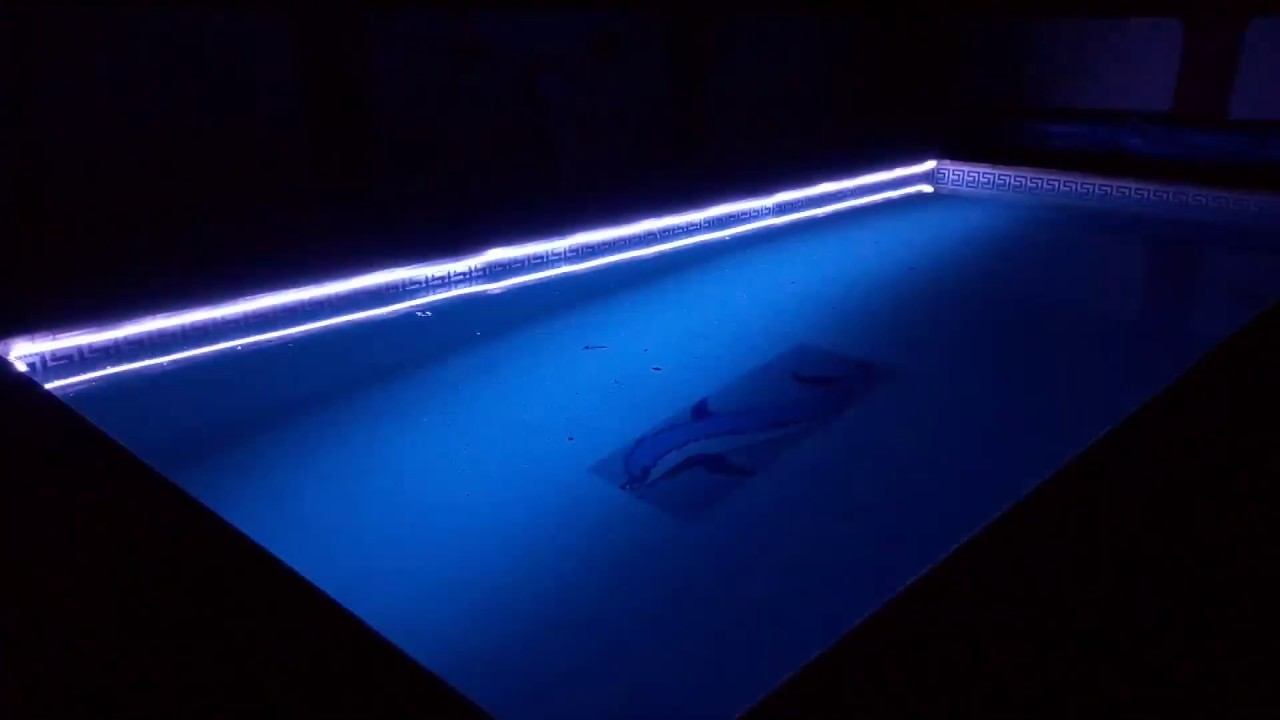 éclairage piscine 10 mètres ruban led ip68 YouTube