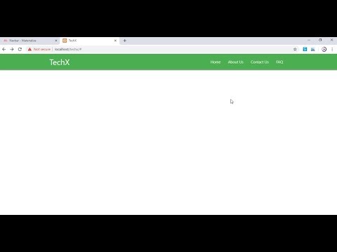 create responsive menu using materialize css
