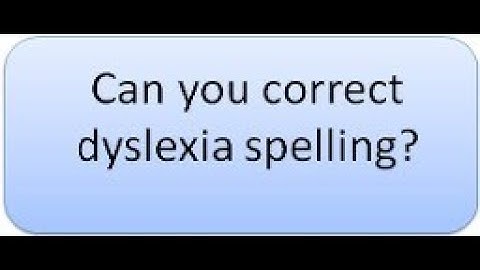 Spelling Corrections