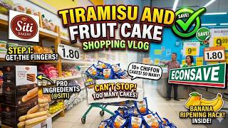 WHERE WE BUY BAKING SUPPLIES! 🍰 | Tiramisu &amp; Fruit Cake Shopping Vlog