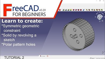 FreeCAD 0.20: beginners tutorial 2 - create a solid from revolving sketch