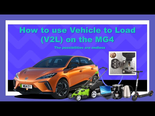 Adaptateur V2L pour MG, MG4, MG5, Marvel R et MG ZS EV: Vehicle To