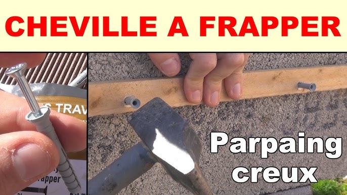 Fixer charges lourdes dans un plafond (placo, ba13, parpaing creux) :  cheville à bascule, à ressorts 