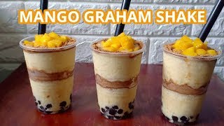 Mango Graham Shake | Mango Graham Shake With Sago