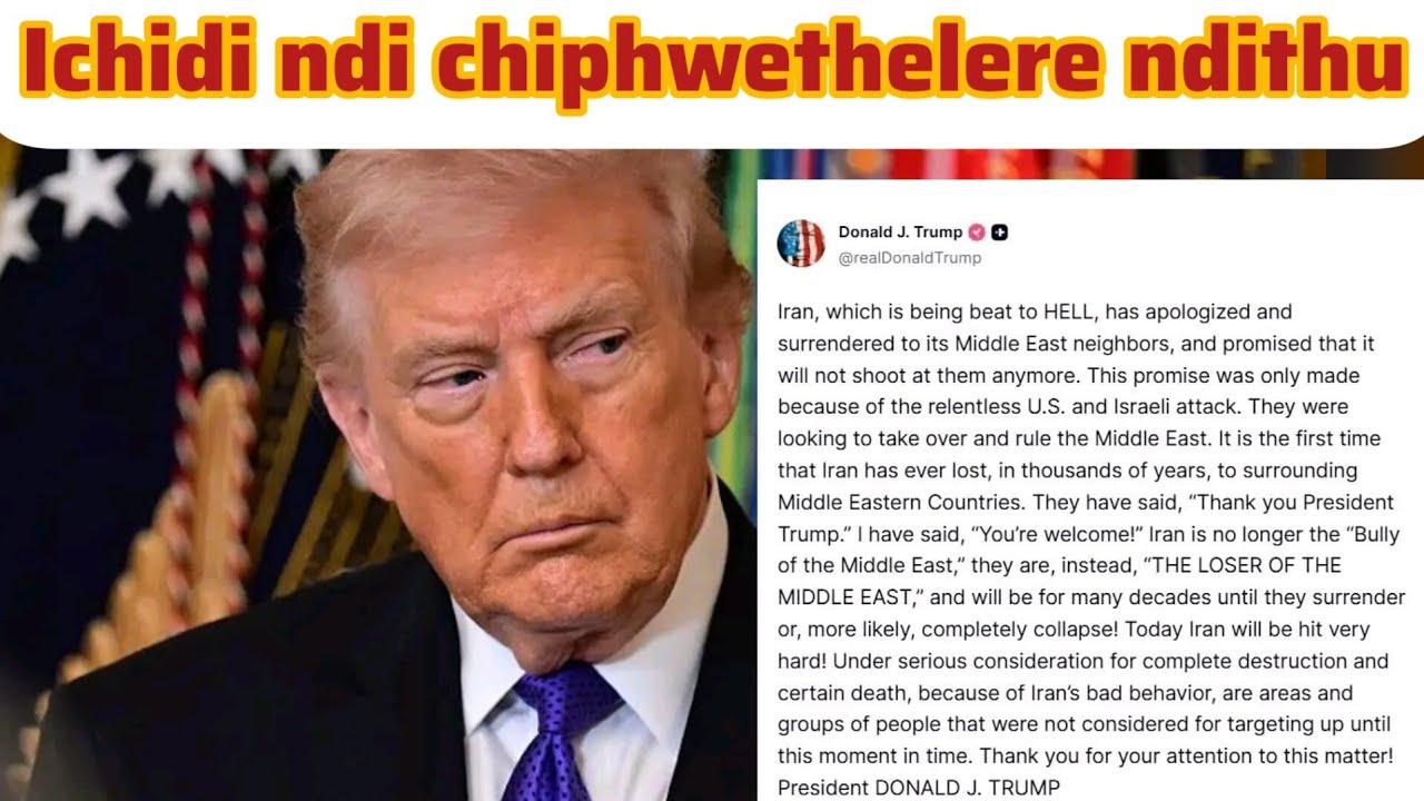 Trump ndichi phwethelere ndithu nanga zolemba izi...?