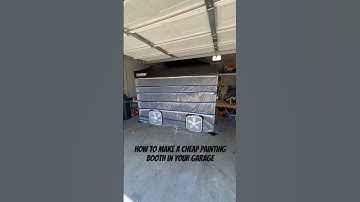Cheap diy painting booth in your garage. ￼ #automobile #sportscar #carcommunity #diy #carenthusiast