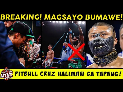 BREAKING! MAGSAYO Binawe ang Laban sa WBC Title! | PITBULL Mala-Aso ang Tapang! Pumalag'