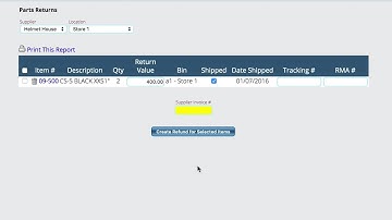 Process Parts Returns in Lizzy