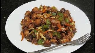 Dry Soya Manchurian || Chinese veg Chilly Soya recipe (HEALTHY AND TASTY)
