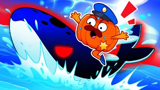 Police Officer Chase The Terrifying Sea Monster 🐋😨 Funny Story by VocaVoca Stories🥑