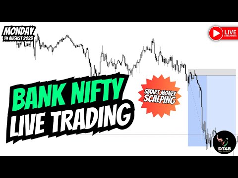 LIVE BANK NIFTY OPTIONS TRADING 14 AUGUST 2023 