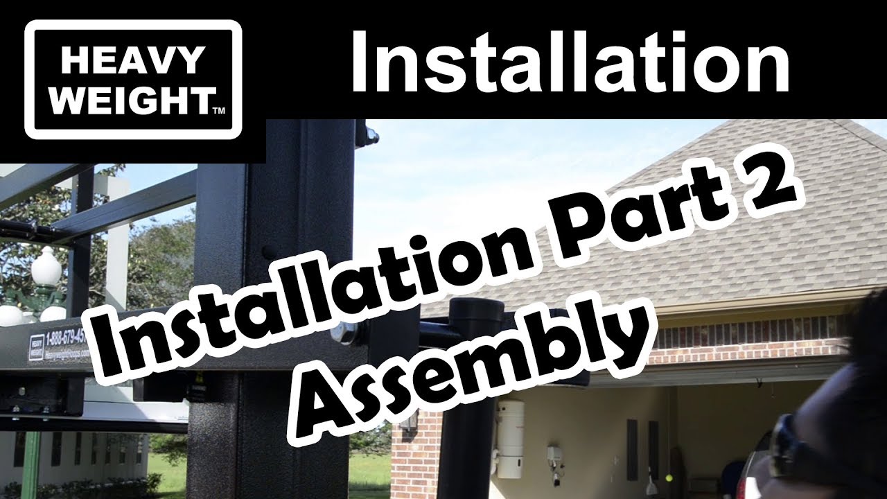 Heavyweight Basketball Goal Assembly Installation Part 2 YouTube
