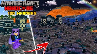 I Trapped 100 WARDENS in ANCIENT CITY in Minecraft Hardcore #15